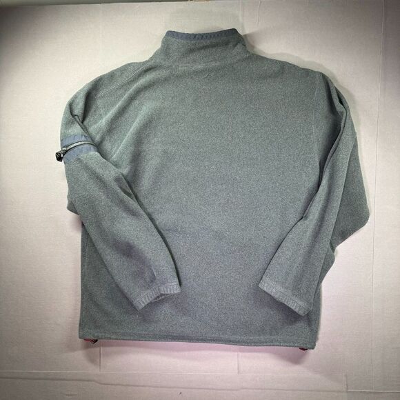 Curfew Full Zip Jacket Mens XL Gray Fleece Nylon Pockets Mock Neck Outdoors Ski - Picture 10 of 12